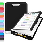 Sooez Clipboard with Storage & Pen Holder